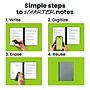 Rocketbook Core Smart Notebook, 8.5" x 11", Gray/Silver (CRLTLN-ENAM-GRY-01)~#|#~FCDF1DD8-B765-4703-8C000007B632D2DE_sc7