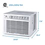 Black & Decker 230-Volt 18,000 (BTU DOE) Window Air Conditioner with Remote, White (BD18WT6)~#|#~FCE32ABA-70BD-49FD-A04A91BA407F1A2F_sc7