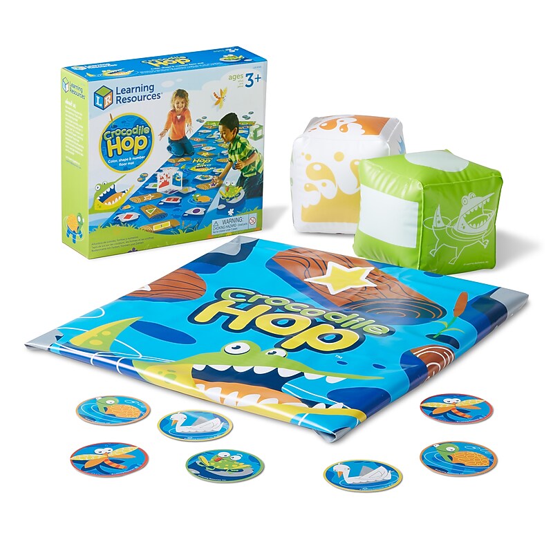 Learning Resources Crocodile Hop Floor Mat Game (LER9544) image 1