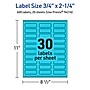 Avery Rectangle Multipurpose Labels, 0.75" x 2.25", Bright Blue, 600/Pack (94216)~#|#~FCE3BE79-7C43-400A-98BAB4FD9E9C8046_sc7