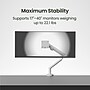 Kanto DM1 Single Monitor Desktop Mount for 17” - 40” Displays, Up to 22 lbs., White~#|#~FCE529C0-8ADC-4AE6-AEC9990D9261CA70_sc7