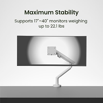Kanto DM1 Single Monitor Desktop Mount for 17” – 40” Displays, Up to 22 lbs., White Sansujyuku sansujyuku.com