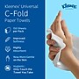 Kleenex Recycled C-Fold Paper Towels, 1-Ply, 150 Sheets/Pack, 16 Packs/Carton (01500)~#|#~FCE6C486-DEFD-426D-8E430AC91996F85F_sc7