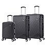 TUCCI 3-Piece Hardside Spinner Carry-On Luggage Set, TSA Checkpoint Friendly, Black (S0567-03PC-BLK)~#|#~FCE83A72-FCEA-4AB8-8E834639EDF114DC_sc7