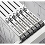 AdirOffice Hanging Clamp Document Holder, 18", Horizontal, Silver Aluminum, 12/Pack (ADI6016--2)~#|#~FCF0803B-6EAC-48AE-9F67AB4119D5D8BC_sc7
