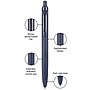 uni-ball Zento Coastal Retractable Gel Pen, Medium Point, 0.7mm, Black Ink (70945)~#|#~FCF0B303-6A6C-464D-B700492E0EB8301A_sc7