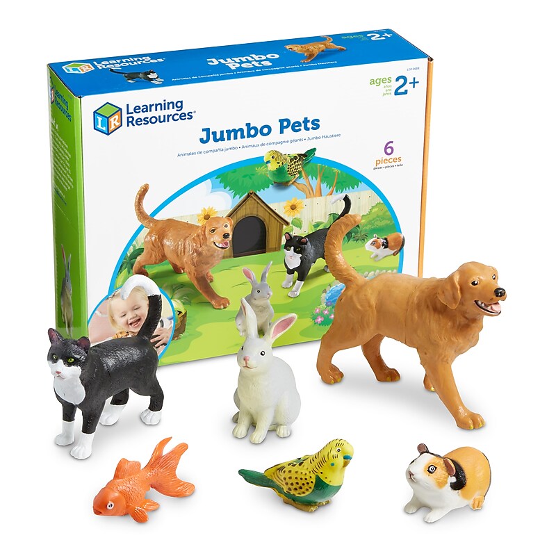 Learning Resources Jumbo Pets, Set of 6 (LER0688) image 1
