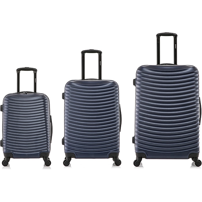 DUKAP Adly 3-Piece Hardside Spinner Luggage Set, TSA Checkpoint