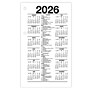 2026 AT-A-GLANCE 6" x 3.5" Daily Calendar Refill Pages, White/Black (E717T-50-26)~#|#~FCF41D76-C3B9-42AA-94F132D2A5FD0332_sc7