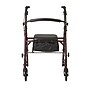 Medline Basic Knockdown Folding Steel Rollator, Burgundy (MDS86850ESKD)~#|#~FCF72796-7948-4E4D-ADF5618CB2424D7F_sc7