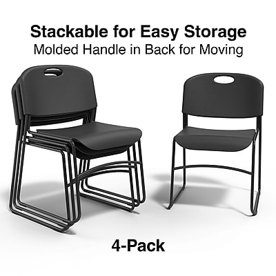 Staples Resin Stacking Chair - Thumbnail 4