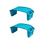 Mind Reader 10.75" x 22.25" Plastic Kids' Lap Desk Activity Tray, Blue, 2/Pack (2KIDLAP-BLU)~#|#~FCF80FC9-2344-4996-832695BB795B8CA1_sc7