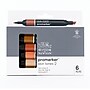 Winsor & Newton Promarker Dual-Tip Alcohol Based Marker, Skin Tones 2, 6/Pack (WNX0290115)~#|#~FD00898F-06BB-480E-9905FAC2C0FF95AC_sc7