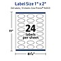 Avery TrueBlock Laser/Inkjet Multipurpose Labels, 1" x 2", White, 240 Labels/Pack (94053)~#|#~FD0103C0-F768-406A-A3698AA91A235AE4_sc7