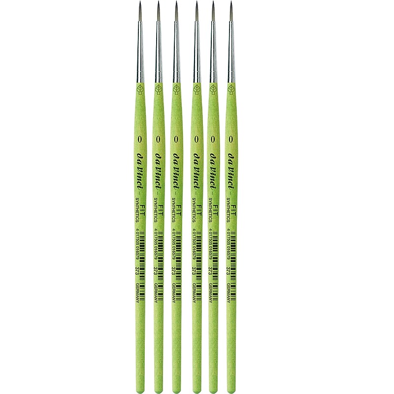 da Vinci FIT Synthetics Acrylic & Tempera Student Round Brush, 6 /Pack (DVXVA3730-6) image 1