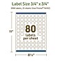 Avery Dissolvable Square Multipurpose Labels, 0.75" x 0.75", Off-white, 2000/Pack (94102)~#|#~FD02AE3B-7D9B-4D59-B524E2E210FB5BF6_sc7
