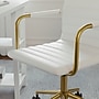 Martha Stewart Taytum Faux Leather Swivel Office Chair, White (CH142370WHGLD)~#|#~FD02E1D7-3DD6-4D60-8806A0EA2467699F_sc7