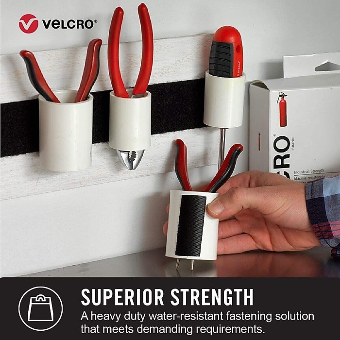 VELCRO BRAND, Strip, 1 in Overall Wd, Hook-and-Loop Fastener - 5JLH4|G1X4K72