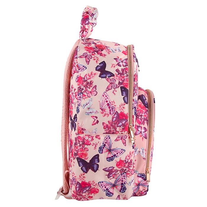 Jessica Simpson Butterfly Laptop Backpack, Medium, Pink (4058STA