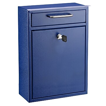 AdirOffice Steel Locking Wall Mounted Drop Box Interoffice Mailbox