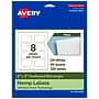 Avery Hemp Rectangle Scalloped Laser/Inkjet Multipurpose Labels, 2" x 3", Off-White (320/Box)~#|#~FD08077D-15AE-432D-BEA50F255E40E431_sc7