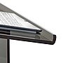 AdirOffice 47" Speaker Podium Lectern, Transparent Black (661-02-BLK-PKG)~#|#~FD0AAA01-6D06-47C8-A68BB14144773CAF_sc7