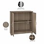 Bush Furniture Cabot 30"H Small Storage Cabinet with 2 Shelves, Ash Gray (WC31298)~#|#~FD0AE33C-4C05-43AA-9F843B66CC287627_sc7
