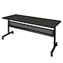 Regency Kobe 72"W x 30"D Foldable Training Room Table, Laminate, With Wheels, Ash Grey (MKFTM7230AG)~#|#~FD109428-82B1-4C68-AF359D2AB928F288_sc7