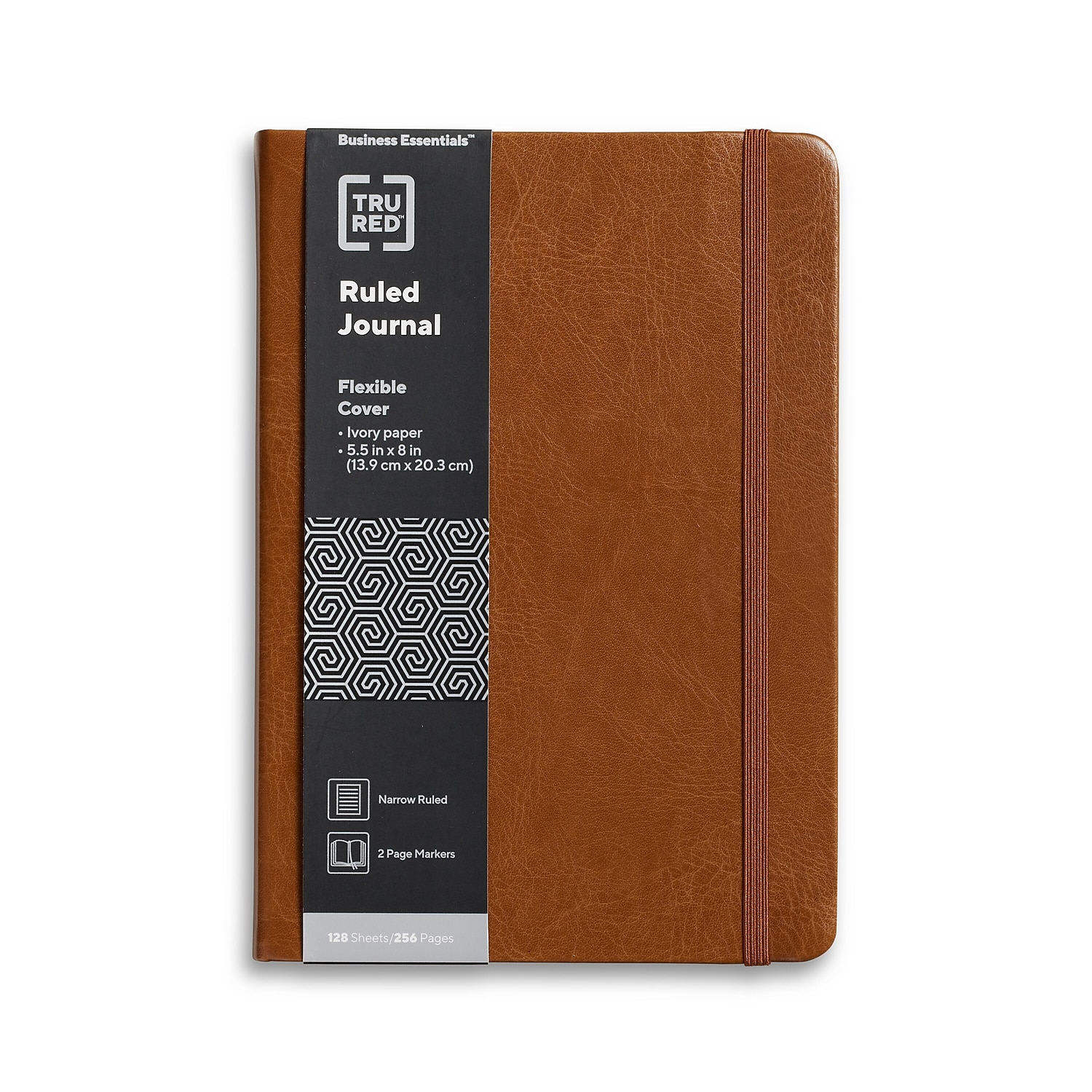 TRU RED 5,5” x 8” Medium Flexible Cover Narrow Ruled Journal Cognac (TR61952) - Bild 1 von 6