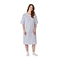 Medline Disposable Patient Gown with Angle Back and Side Ties, 3XL, Blue/White, 12/Carton (MDTOG2RTSSNO)~#|#~FD13423B-F921-4F7A-90EDB47592230E48_sc7
