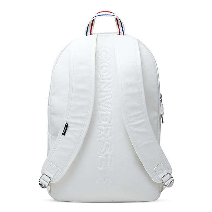 Converse Kids Canvas Backpack, Large, White (MA5675-W2Y) | Staples
