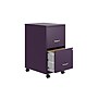 Space Solutions SOHO Smart File 2-Drawer Mobile Vertical File Cabinet, Letter Size, Lockable, Midnight Purple (25277)~#|#~FD1BD86F-C2F4-4C80-98DB920C3EF65349_sc7