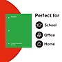TRU RED 3‑Subject Notebook, 8” x 10.5”, Wide Ruled, 120 Sheets, Assorted Colors, 3‑Pack~#|#~FD258126-B3F9-403D-A66E12813F5A7E02_sc7