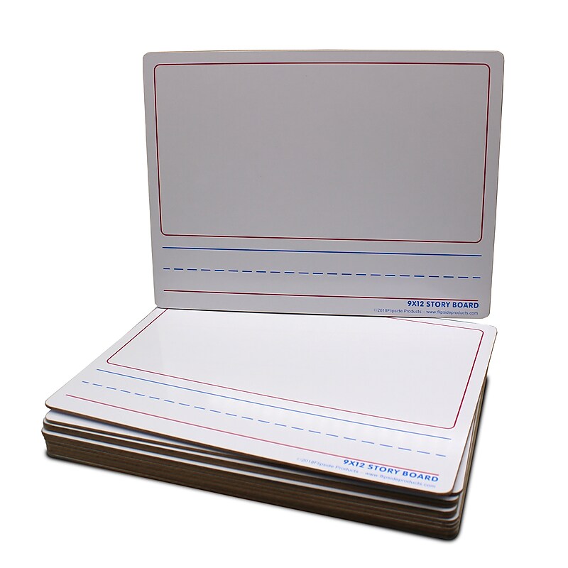 Flipside Dry-Erase Mobile Storyboard, 0.75' x 1', 12/Pack (35259) image 1