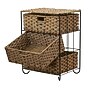 Household Essentials 3 Drawer Wicker Storage Unit with Handwoven Seagrass and Curved Metal Feet, Natural (HHML-5715)~#|#~FD2983F7-7678-407C-9E4F2CA29158493D_sc7