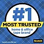 Scotch Wall-Safe Transparent Clear Tape Refill, 0.75" x 18.05 yds., 1" Core, 4 Rolls/Pack (4183)~#|#~FD2C55E0-A7D0-449E-834C740EC9C18273_sc7