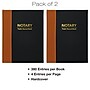 Global Printed Products Hardcover 8.5" x 11" Notary Journal, Black/Tan, 2/Pack (GPP-0094-A)~#|#~FD2C9C36-1760-4D83-83430A4BE001D9D4_sc7
