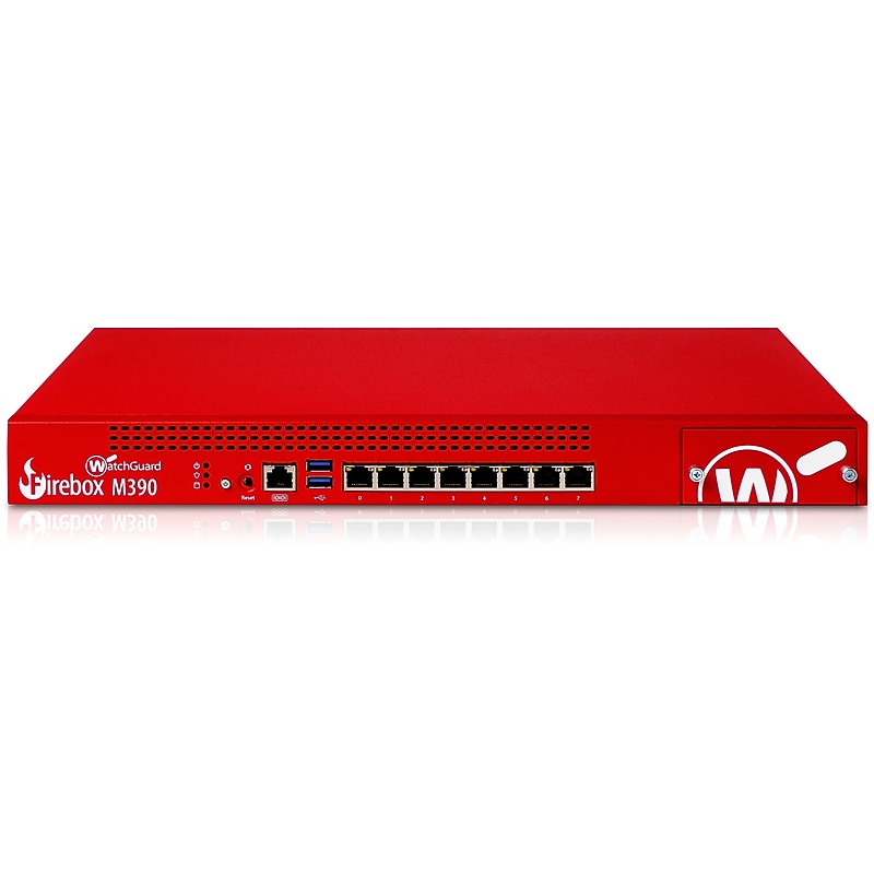 WatchGuard Firebox M390 Network Security/Firewall Appliance, Red (WGM39002003) image 1