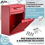 AdirOffice Steel Indoor/Outdoor Interoffice Drop Box Mailbox, Medium, Red (631-05-RED-PKG)~#|#~FD2F107A-D9D4-421C-8CFD8CCF642017FF_sc7
