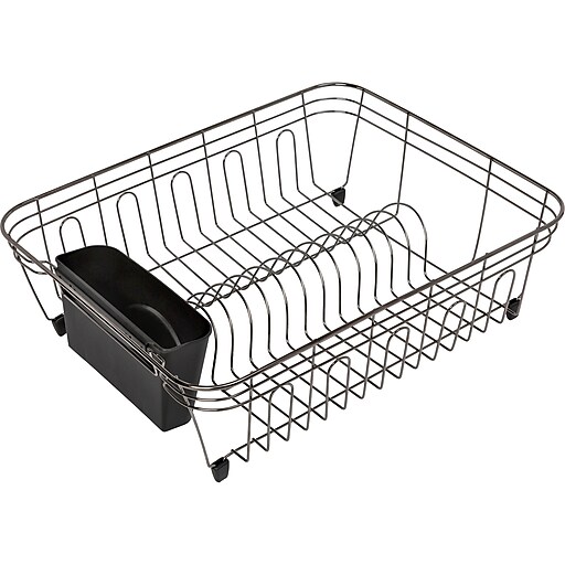 Neat-O Deluxe Chrome-Plated Steel Small Dish Drainers (Black)