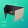 Flipside 12" x 48" Corrugated Study Carrels, Black, 24/Pack (FLP18222)~#|#~FD3A664D-1FF7-4B26-9D999435E6F195CB_sc7