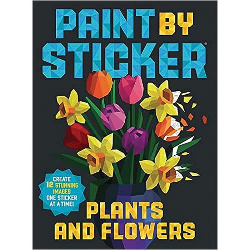 Workman Paint by Sticker Plants & Flowers Activity Book (PS1468) image 1