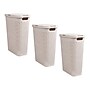 Mind Reader 10.5 Gallon Hamper with Lid, Plastic, Ivory, 3/Pack (3PKHAMP40-IVO)~#|#~FD403A5B-37B2-4A57-8EF2AEDC793A49D4_sc7