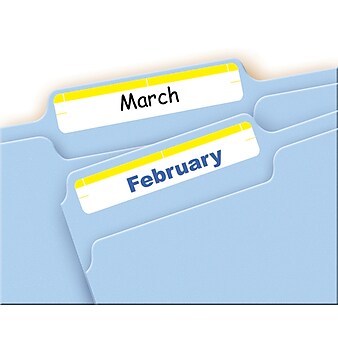 Avery Laser/Inkjet File Folder Labels, 0.67" x 3.44", Yellow, 252/Pack (5209)