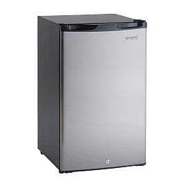 Avanti Reversible Door Refrigerator, 4.4 Cu. Ft., Black/Stainless Steel (AR4456SS) Simolary simolary.com