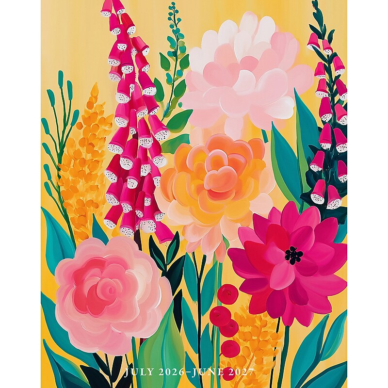 2026-2027 Willow Creek 7.5" x 9.5" Academic Weekly & Monthly Planner, Wild Garden Glow (65945) image 1