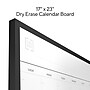 TRU RED Magnetic Steel Dry Erase Combo Board, Black Aluminum, 17" x 23" (TR61193)~#|#~FD518151-E761-4A57-85FED9F11FB23134_sc7