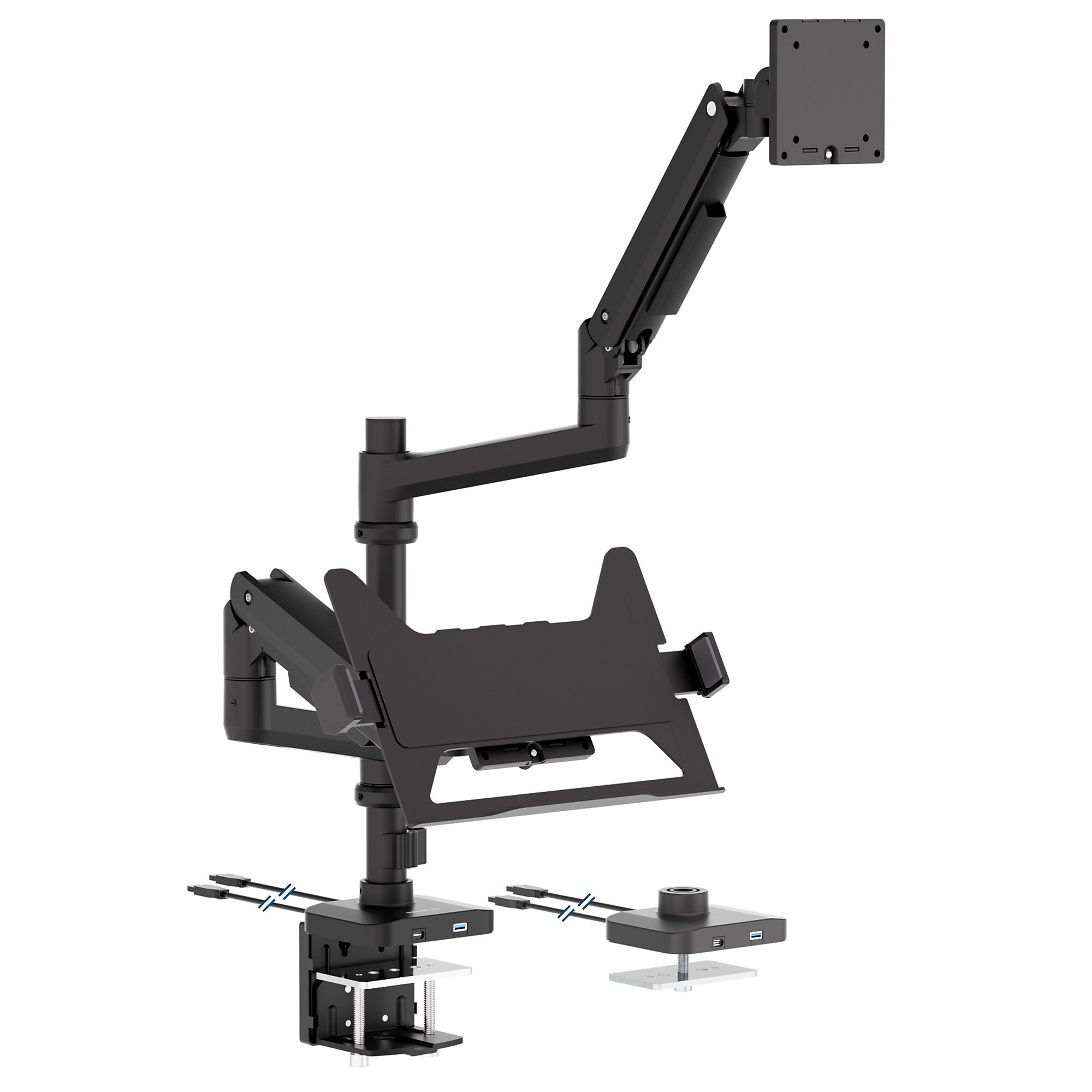 Mount-It! ProFlex Series Heavy-Duty Monitor and Laptop Desk Mount with Pole for Ultrawide Screens Up to 49″, Black (MI-12008) Sansujyuku sansujyuku.com