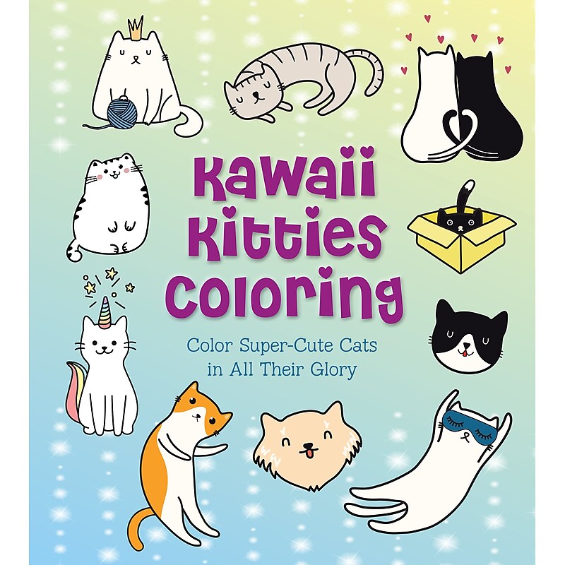 Quarto Kawaii Kitties Coloring Book, 128 Pages (9780785839446) image 1