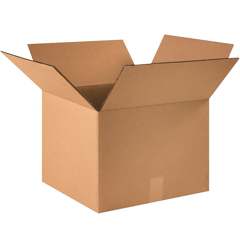 16" x 16" x 10" Heavy Duty Shipping Boxes, 48 ECT, Double Wall, 15/Bundle (HD161610DW) image 1